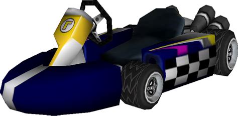 File Standard Kart L Waluigi Model Png Super Mario Wiki The Mario