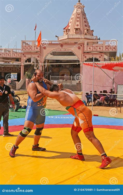 Greco-Roman Wrestling Championship in Rajasthan, India Editorial Stock ...