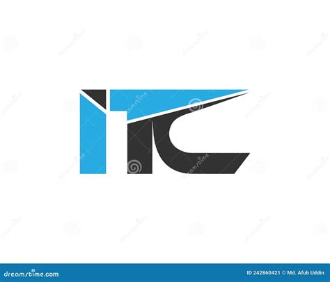 Letter ITC Logo Icon Unique Design Stock Vector - Illustration of ...