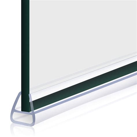 Door Seal Akamino Frameless Shower Door Bottom Seal 985 Inch Glass Shower Door Sweep Fit For