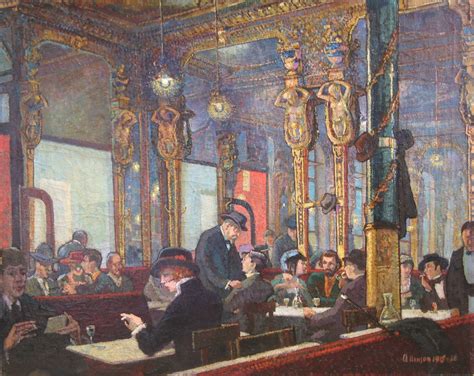 The Cafe Royal Adrian Allinson 1915 16 London Painting London Art