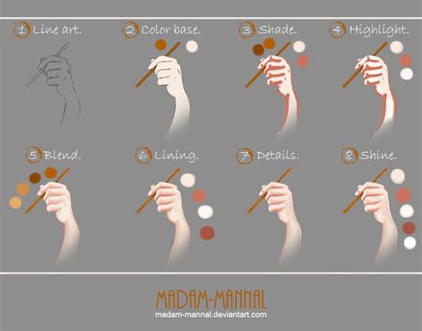 Hand Painting [Step by Step] Tutorial by Madam-Mannal on DeviantArt