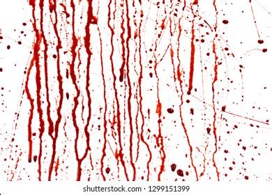 Dripping Blood Isolated On White Background Stock Illustration