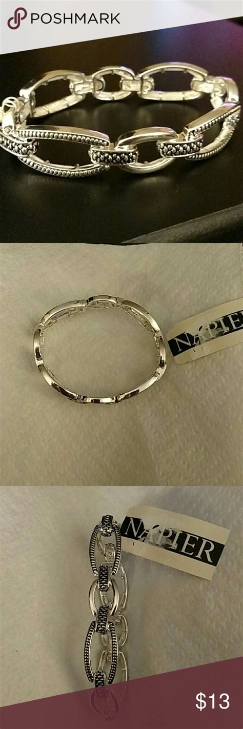 NWT Napier Bracelet Napier Bracelet Silver Stretch Bracelet Jewelry