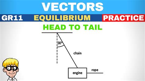 Grade 11 Vectors Equilibrium Head To Tail Method YouTube