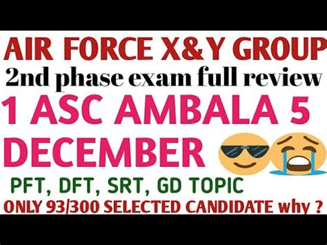 Air Force X Y Group Phase 2 Exam Full Review 1 ASC AMBALA Phase 2 Exam