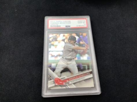 Topps Chrome Update Andrew Benintendi Rc Hmt Psa Ebay