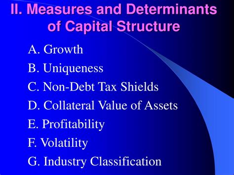 Ppt Determinants Of Capital Structure Choice A Structural Equation