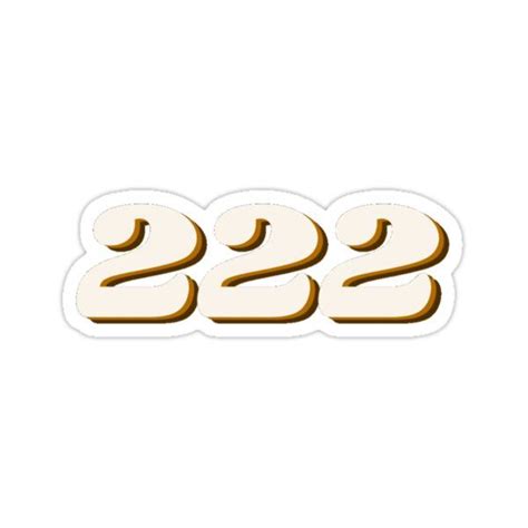 "angel numbers 222" Sticker for Sale by sashasstudio | New sticker ...