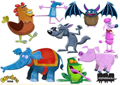 Alphablocks animals | Illustration, Character sketches, Animals