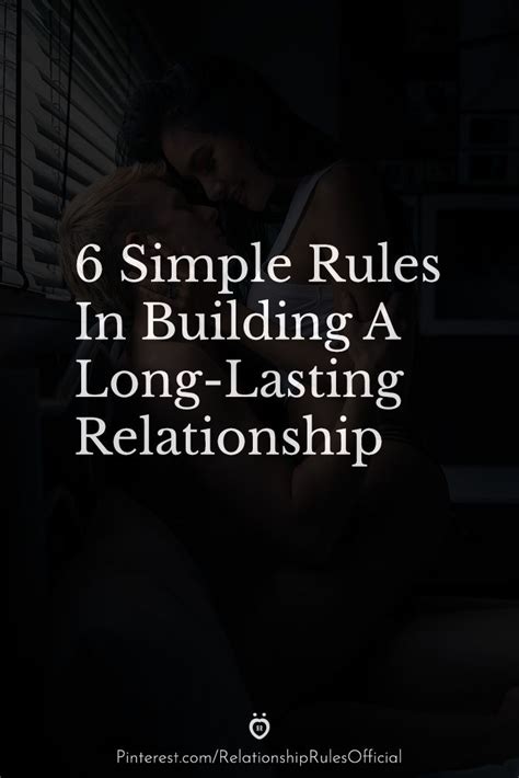 Long Lasting Relationship Relationship Rules Simple Rules Two People