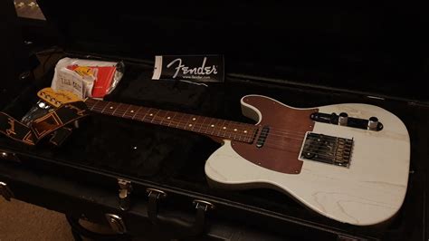 2013 Fender American Fsr Telecaster Rustic Ash Faded Sonic Blue Tele Guitar Up Close Video