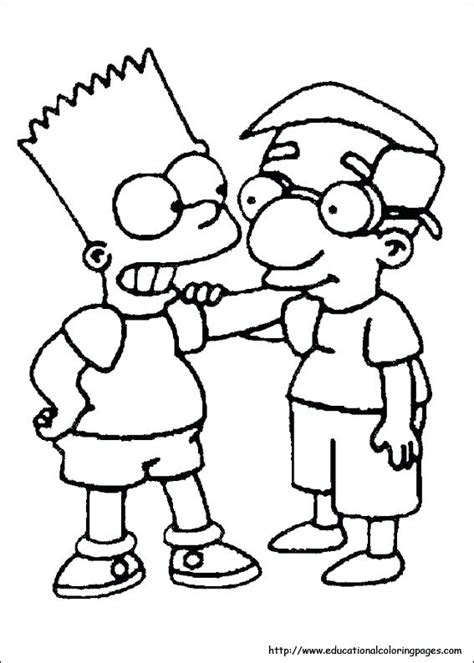 Bart Simpson Coloring Pages At Getdrawings Free Download