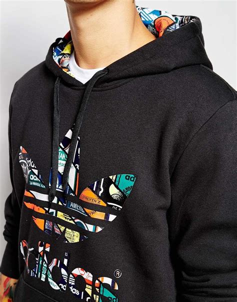 Image 3 Of Adidas Originals Hoodie With Printed Trefoil Ac0485 Adidas