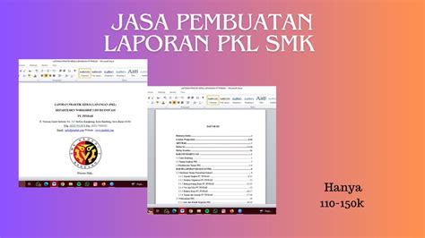 Jasa Pembuatan Laporan PKL SMK