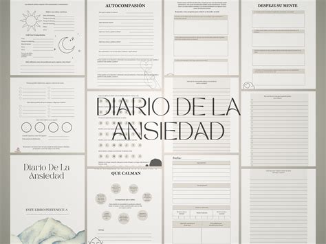 Diario Ansiedad L Diario Terapia L Cuaderno Ansiedad L Diario Salud