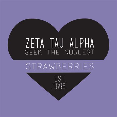 Zeta Tau Alpha Strawberries Sisterhood College Hill