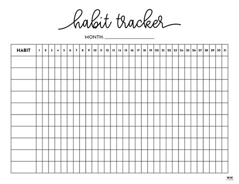 Habit Trackers 25 Free Printables Printabulls Apuntes De Clase