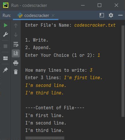 Python Writelines Function