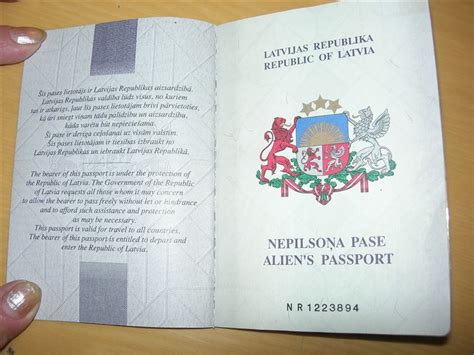 Travel With Passport Collection Culture Of The World Latvian Passport