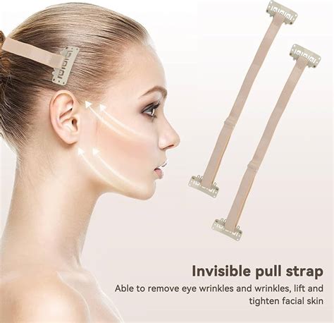 Pieces Facelift Hair Bands With Clip Adjustable Elastic Facelift