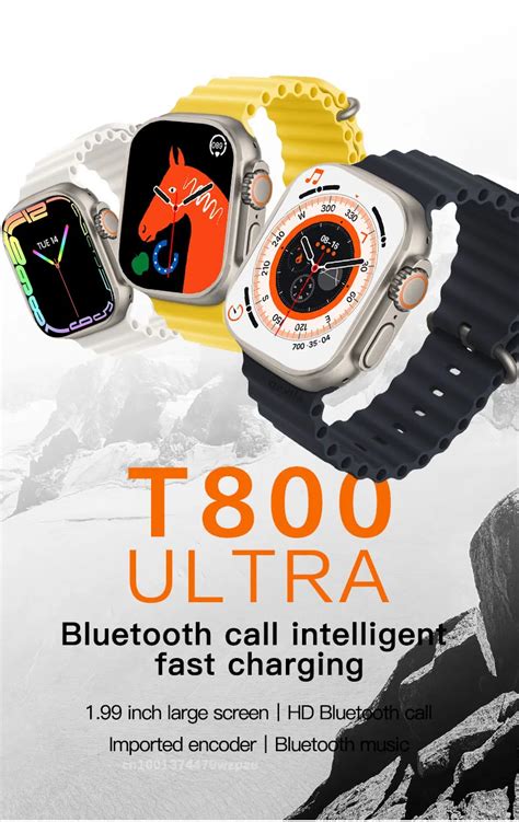 T800 Ultra Smart Watch Series 8 Full Touch Screen Bluetooth Call