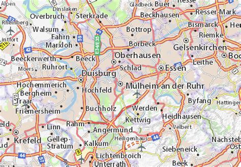 MICHELIN Mülheim an der Ruhr map - ViaMichelin