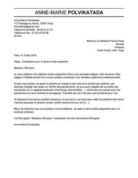 Exemple De Lettre De Motivation Pour Concours Aide Soignante Laboite