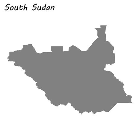 Map Of South Sudan Vector Images Depositphotos