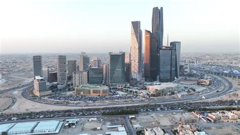 Drone Photography Of King Abdullah Financial District Kafd In Riyadh