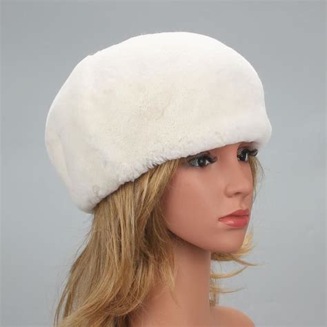 Bonnet B Ret Fran Ais En Vraie Fourrure De Lapin Rex Pour Femme Bonnet