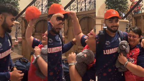 Ipl 2024 Watch Riyan Parags Mother Hands Him The Orange Cap After