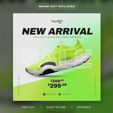 Premium Psd Sport Shoes On Sale Social Media Instagram Square Banner