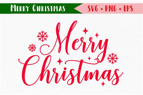 Merry Christmas Svg Cuttable File Graphic By CrossWithMe Creative Fabrica