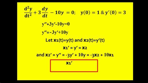 Solve 1st And 2nd Order Differential Equation In Scilab Youtube