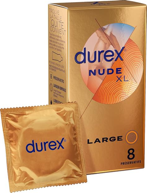 Durex Nude XL Kondome extra dünn und extra groß 8 Stück Amazon