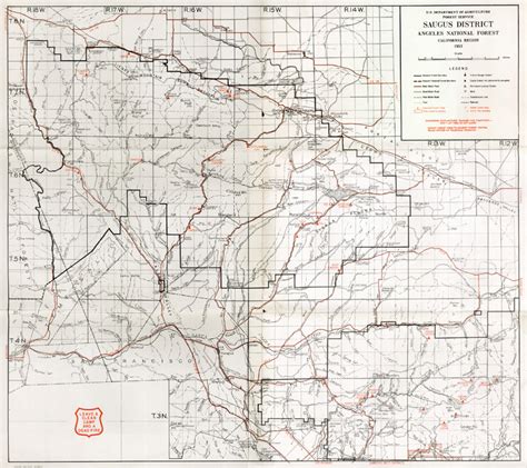 Angeles National Forest Trail Map