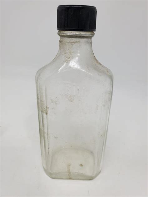 Vintage Medicine Glass Bottle Made By Owens Illinois Duraglas Collectible Bottle Etsy In