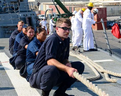 Sailors Aboard The Arleigh Burke Class Guided Missile Picryl Public Domain Search