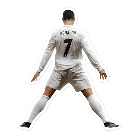 Cristiano Ronaldo Real Madrid Celebration Sticker Etsy