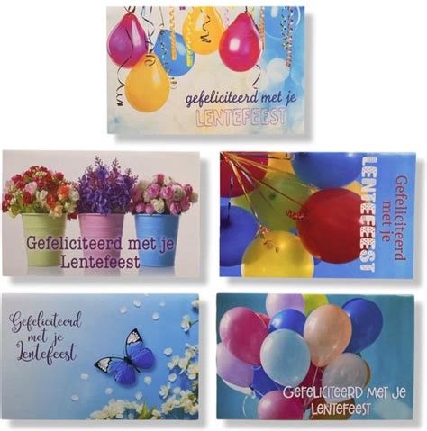 Cards Crafts Luxe Wenskaarten Lentefeest X Cm Gevouwen