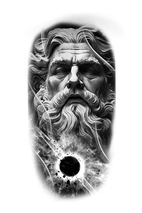 Blackwork Tattoo Design #6 "Zeus" By Rene Cristobal - Iron Palm Tattoos ...