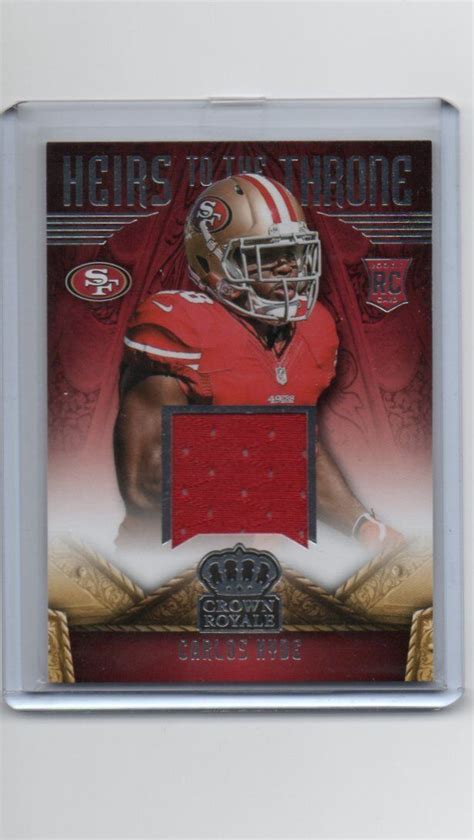 Carlos Hyde Crown Royale Heirs To The Throne Rookie Jersey