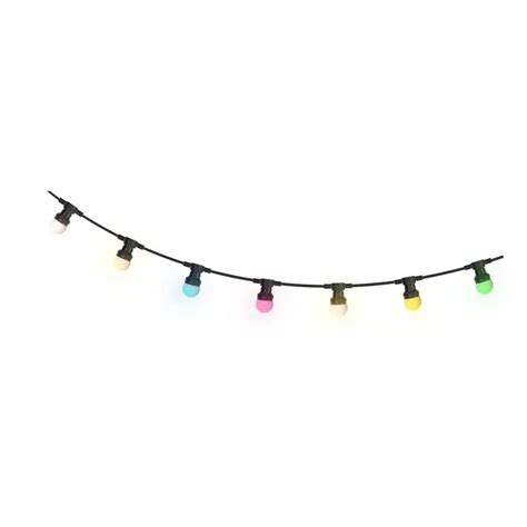 Guirlande Lumineuse Guinguette Mutli couleur 10 mètres Ampoules sur