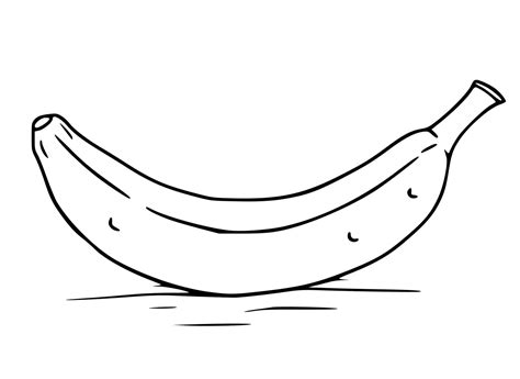 Coloriage Une Banane télécharger et imprimer gratuit sur