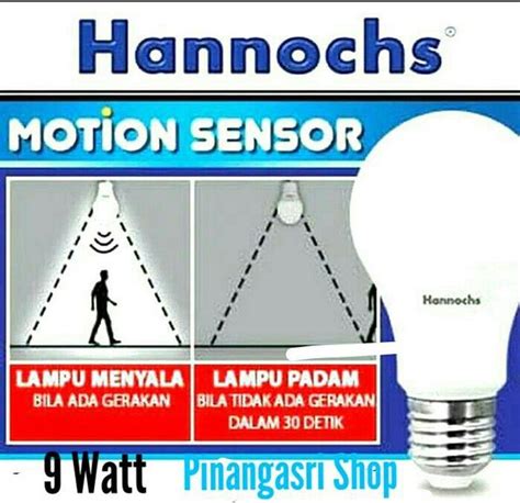 Jual Lampu Led Sensor Gerak Hannochs 9 W Motion Sensor Hannoch 9 WATT