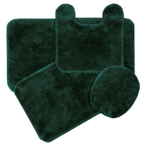 Royale Hunter Green Bath Rug Ensemble Hunter Green Bath Rugs