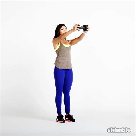 Single Dumbbell Front Raises - Exercise How-to - Workout Trainer by Skimble