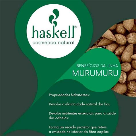 Kit Haskell Murumuru Shampoo E Condicionador 300ml Sol Peeling