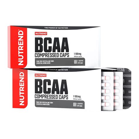 Bcaa Compressed Caps Caps Bcaas Nutrend Cz